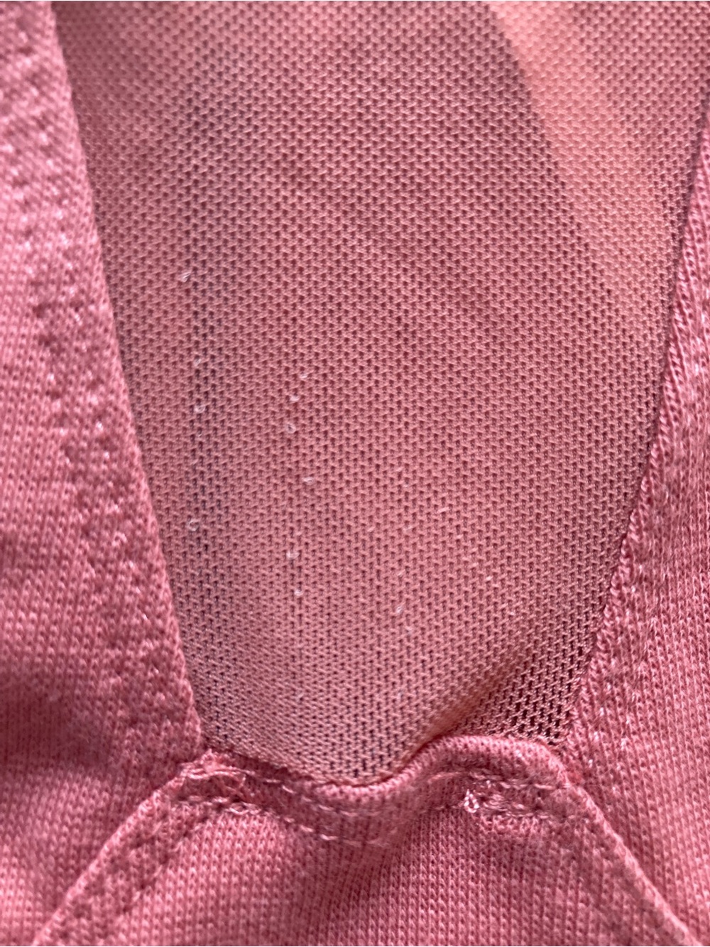 Free People Dusty Rose Mesh-Inset Tank Top with button detail - Picture 5 of 5